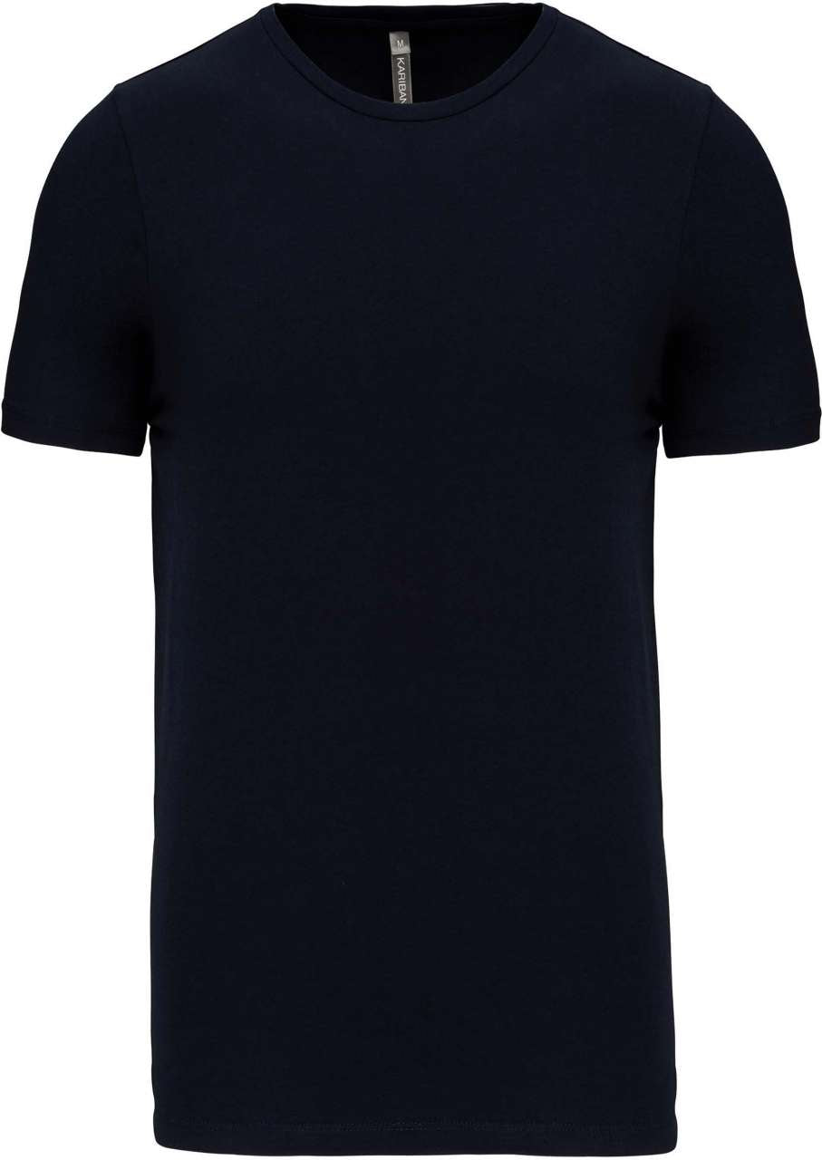 MEN'S SHORT-SLEEVED CREW NECK T-SHIRT - Navy - colorimageurl