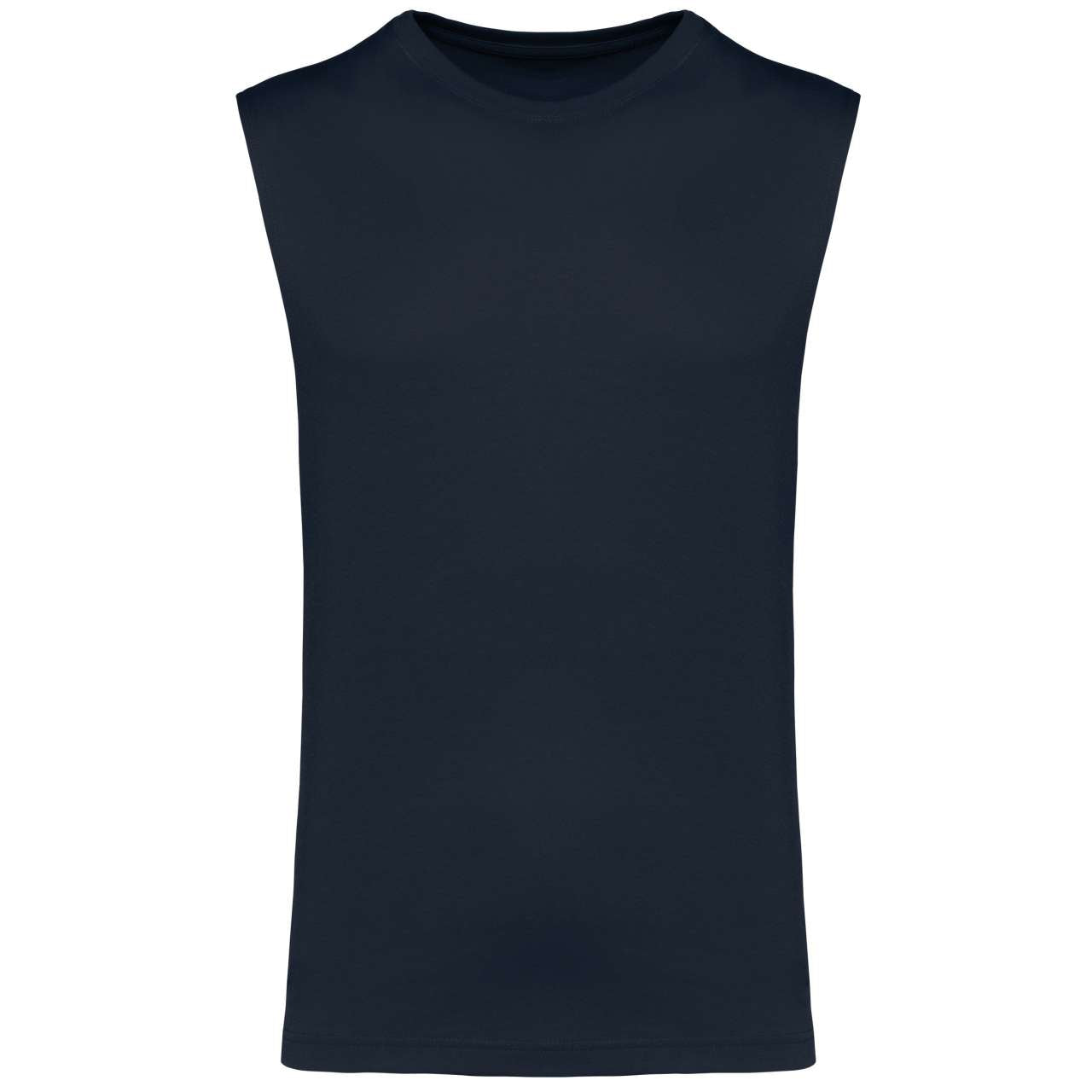 ECO-FRIENDLY MEN SLEEVELESS T-SHIRT - Navy - colorimageurl