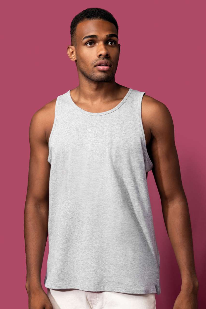 ECO-FRIENDLY MEN TANKTOP - Oxford Grey - modelimageurl
