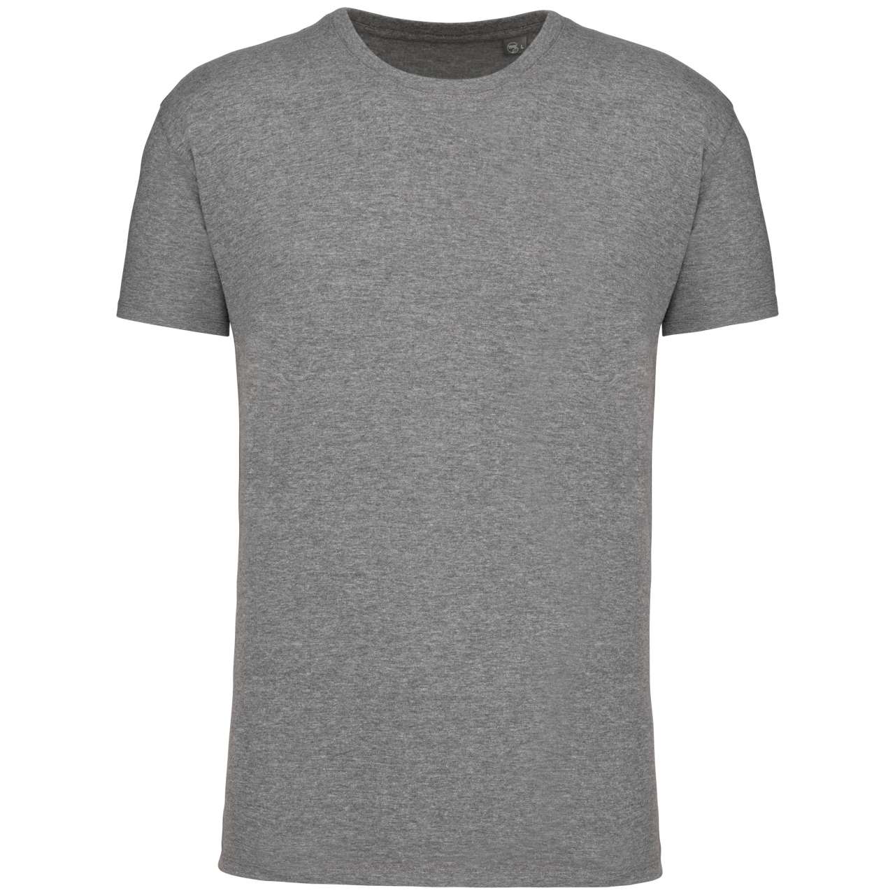 BIO150IC MEN'S ROUND NECK T-SHIRT - Grey Heather - colorimageurl