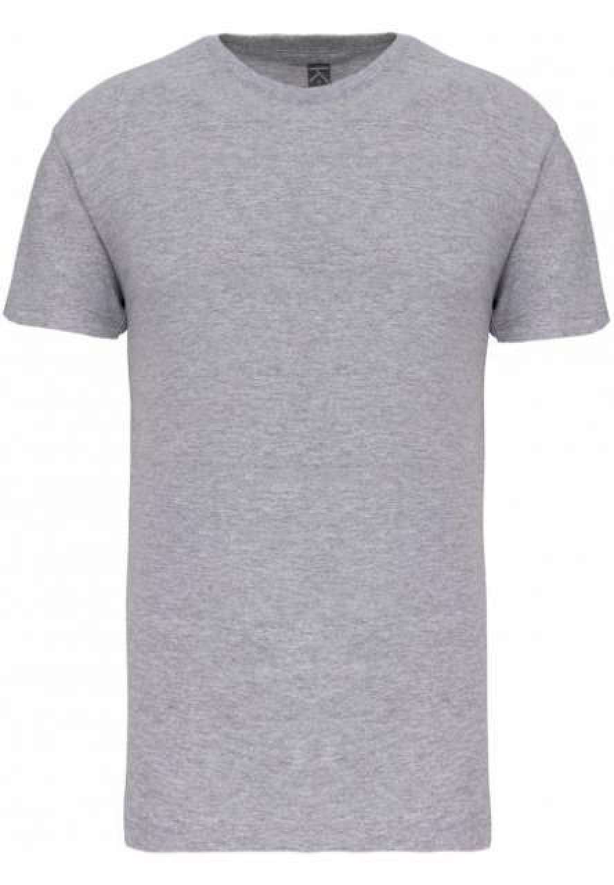 BIO150IC MEN'S ROUND NECK T-SHIRT - Snow Grey - colorimageurl