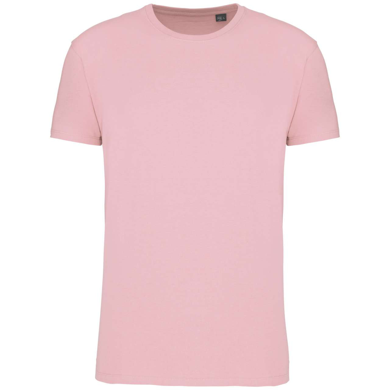 BIO150IC MEN'S ROUND NECK T-SHIRT - Pale Pink - colorimageurl