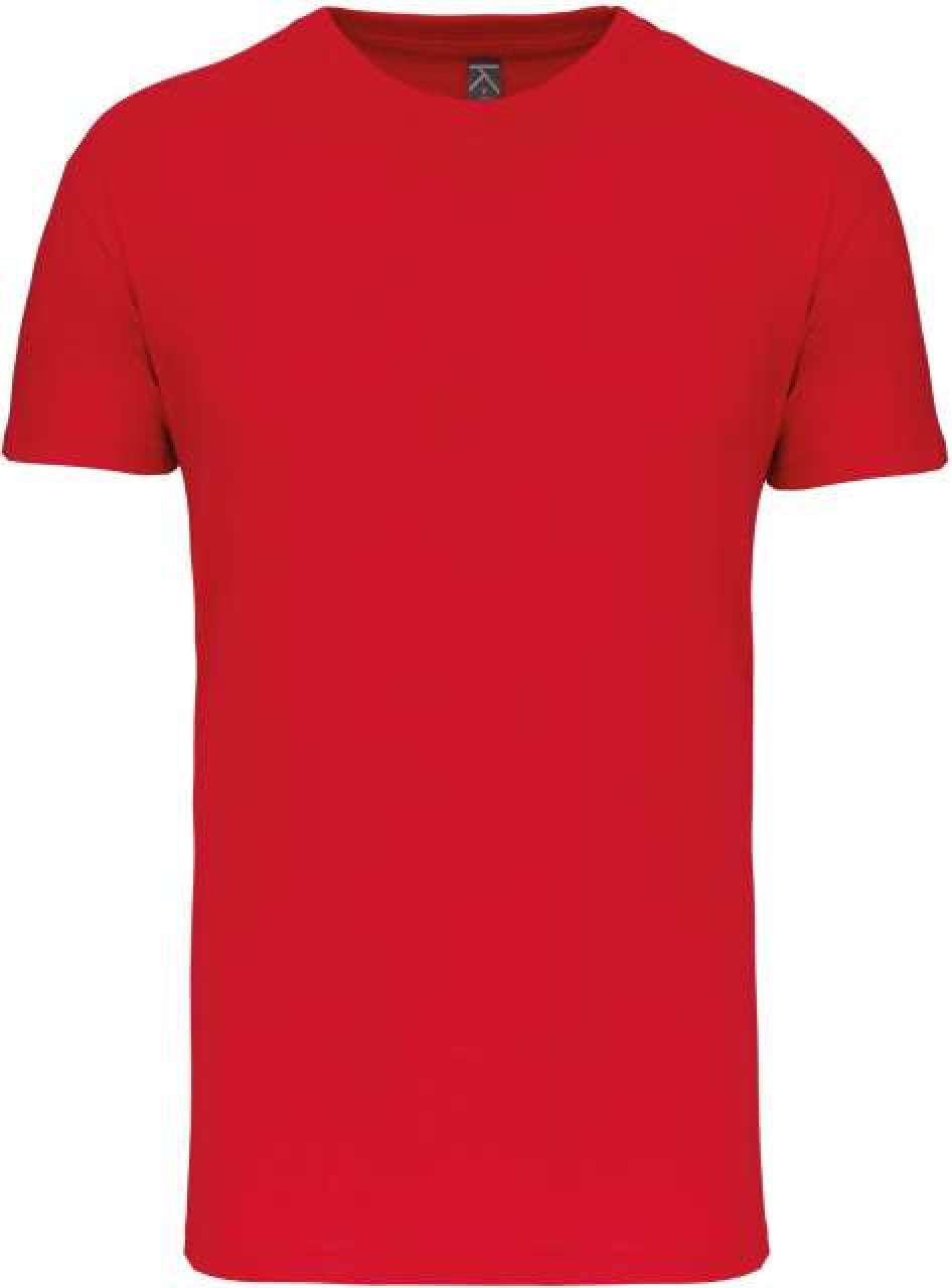 BIO150IC MEN'S ROUND NECK T-SHIRT - Red - colorimageurl