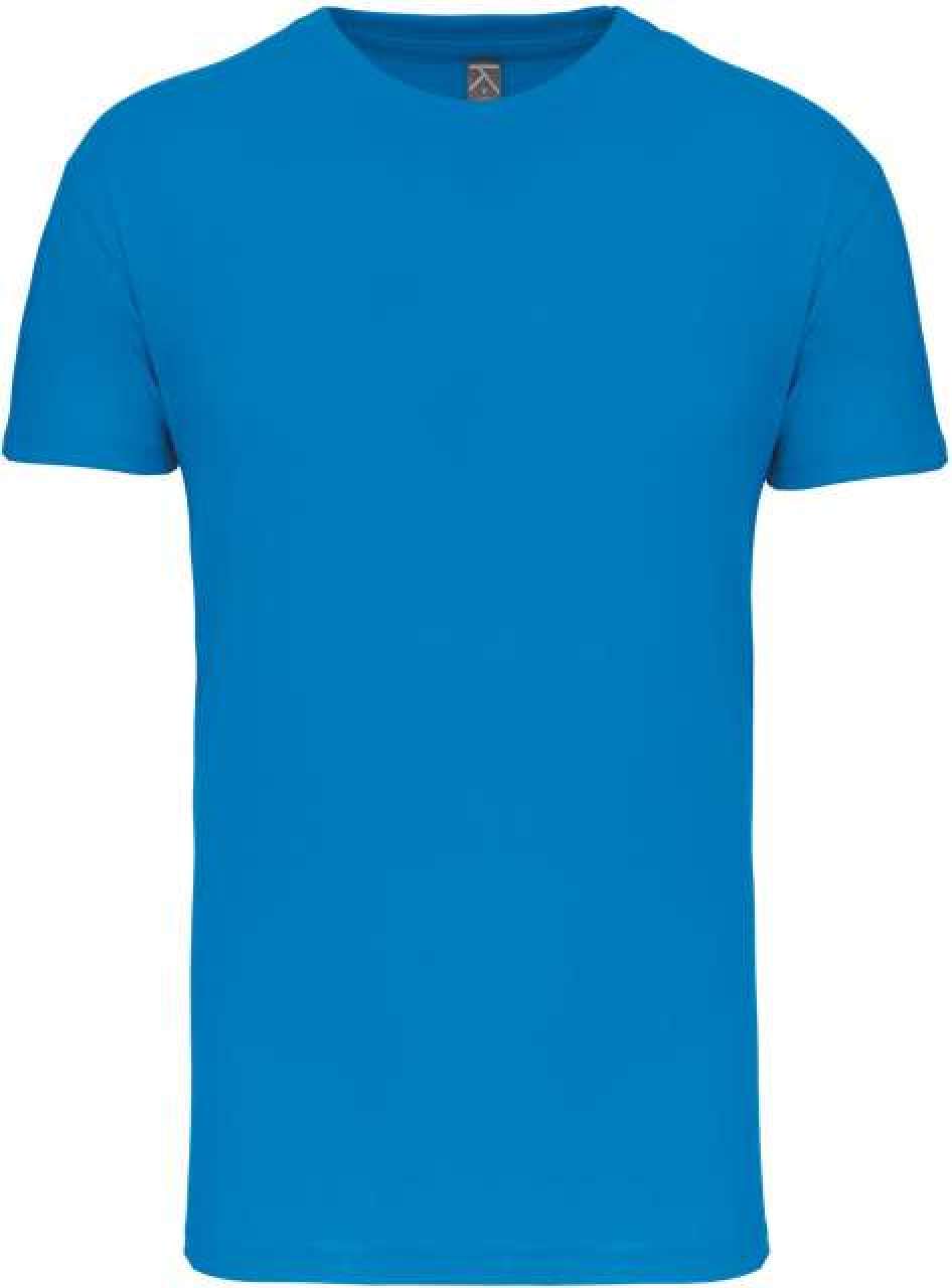 BIO150IC MEN'S ROUND NECK T-SHIRT - Tropical Blue - colorimageurl