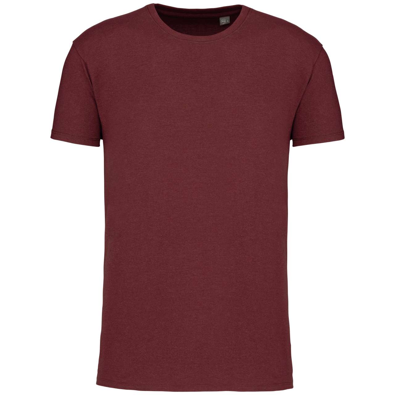 BIO150IC MEN'S ROUND NECK T-SHIRT - Wine Heather - colorimageurl
