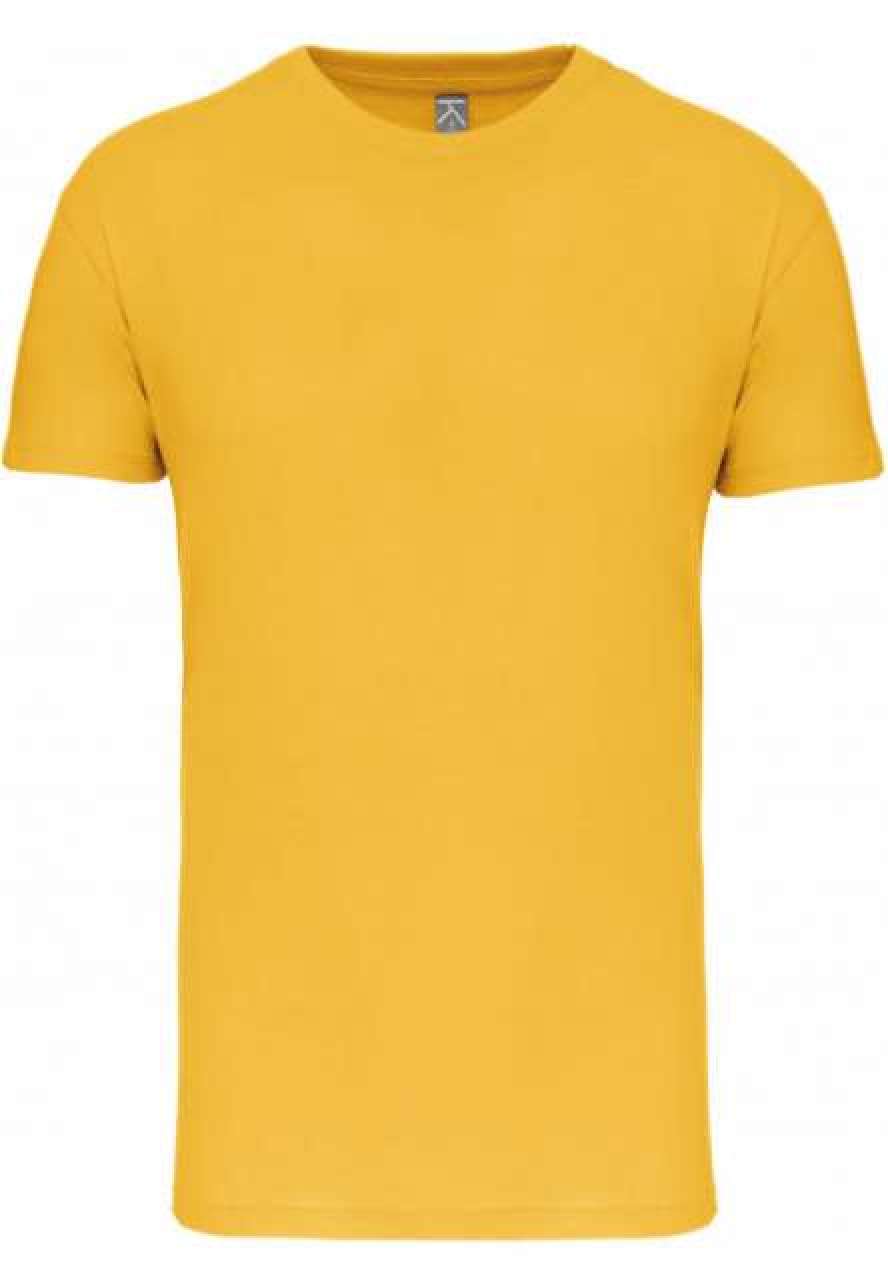 BIO150IC MEN'S ROUND NECK T-SHIRT - Yellow - colorimageurl