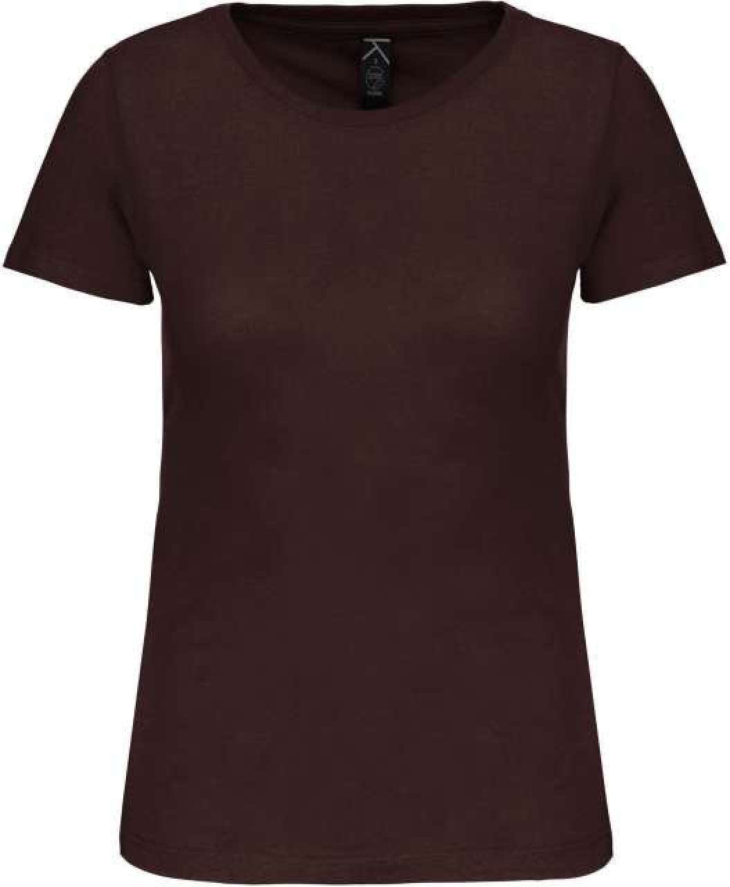 LADIES' BIO150IC CREW NECK T-SHIRT - Chocolate - colorimageurl