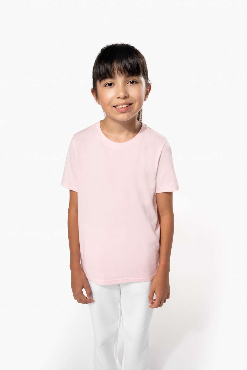 KIDS' BIO150IC CREW NECK T-SHIRT - Navy - modelimageurl