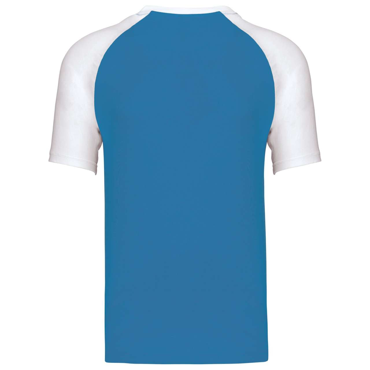 BASEBALL - SHORT-SLEEVED TWO-TONE T-SHIRT - Aqua Blue/White - Additional