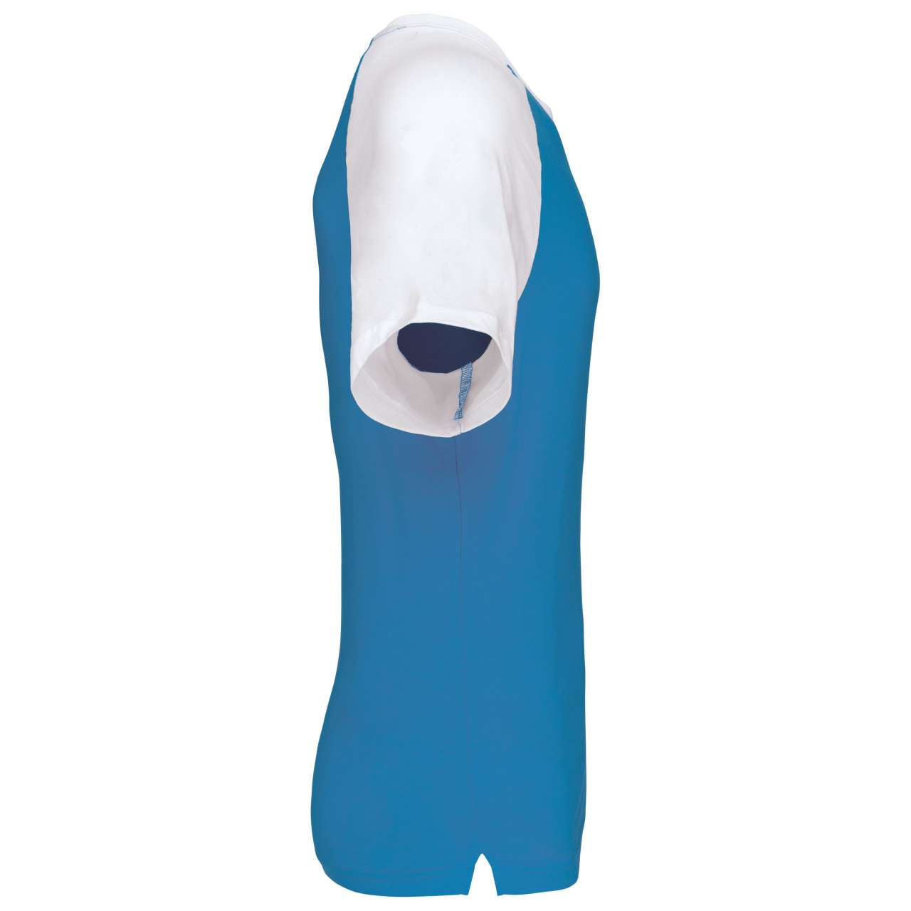 BASEBALL - SHORT-SLEEVED TWO-TONE T-SHIRT - Aqua Blue/White - Additional