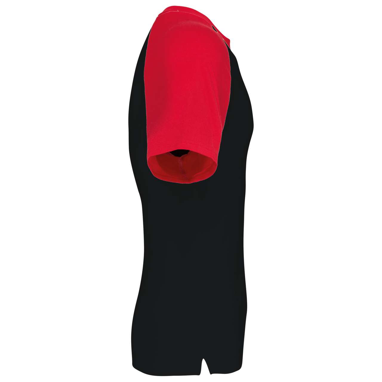 BASEBALL - SHORT-SLEEVED TWO-TONE T-SHIRT - Black/Red - Additional