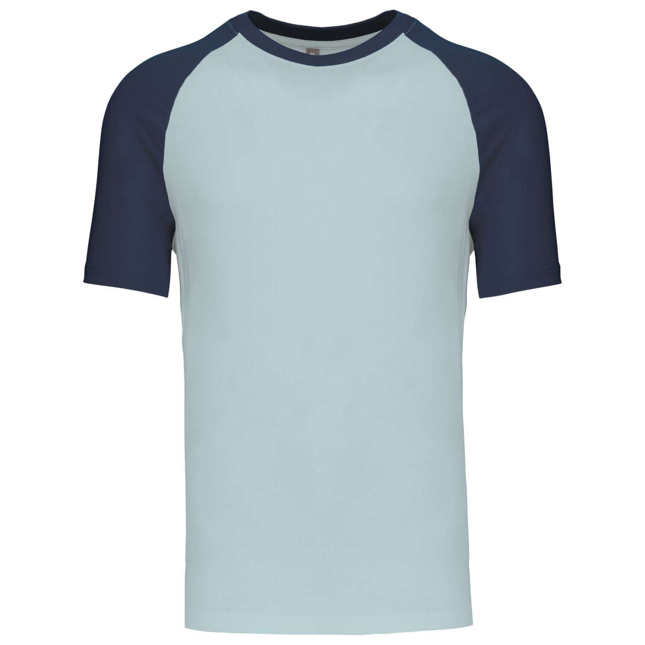 BASEBALL - SHORT-SLEEVED TWO-TONE T-SHIRT - Ice Blue/Denim - Main
