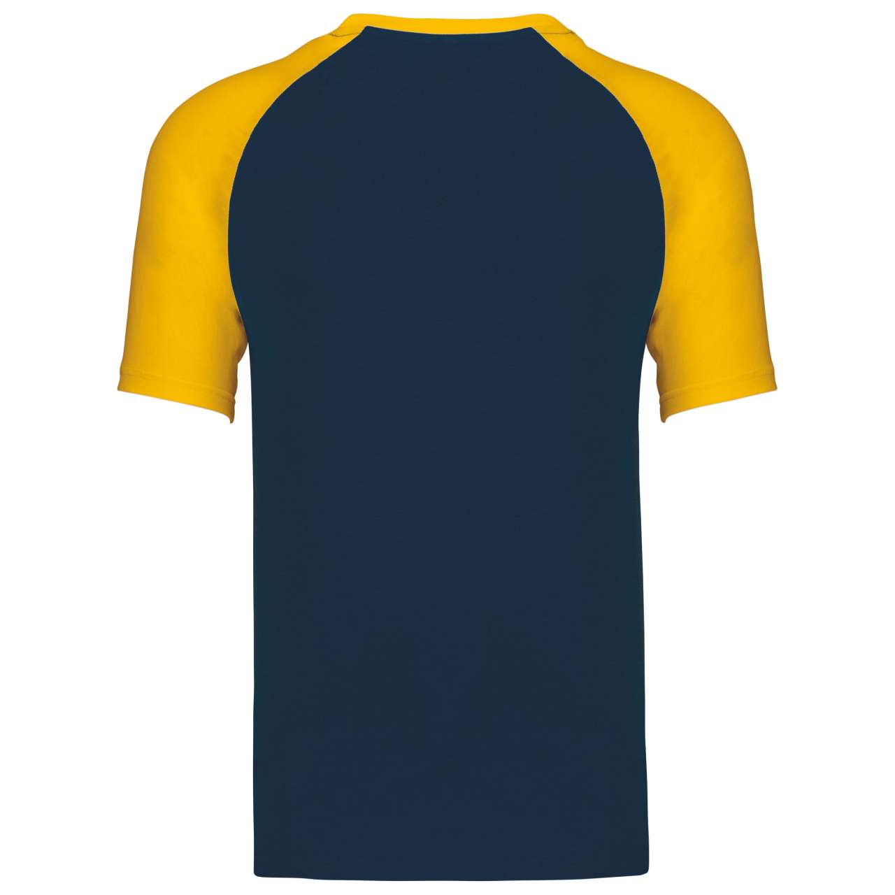 BASEBALL - SHORT-SLEEVED TWO-TONE T-SHIRT - Navy/Yellow - Additional