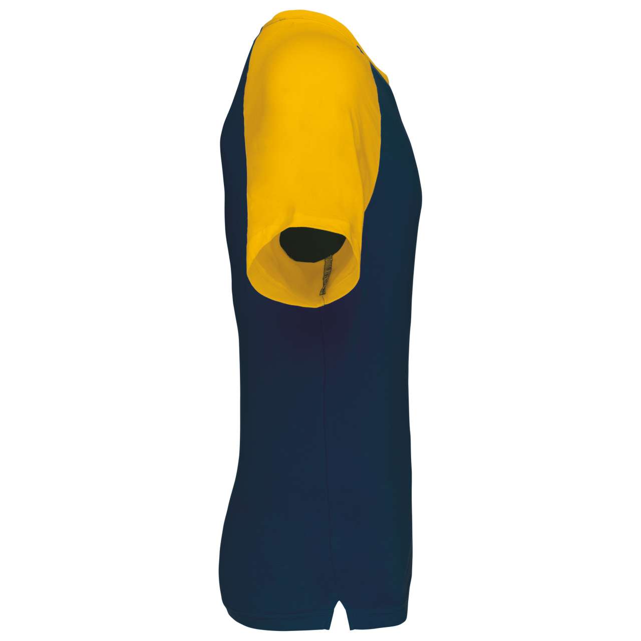 BASEBALL - SHORT-SLEEVED TWO-TONE T-SHIRT - Navy/Yellow - Additional