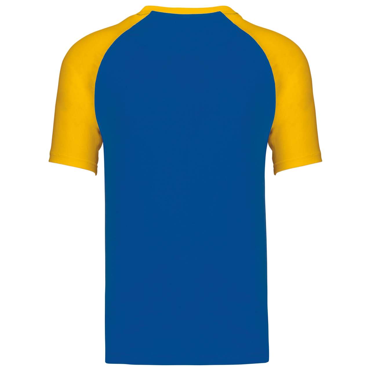 BASEBALL - SHORT-SLEEVED TWO-TONE T-SHIRT - Royal Blue/Yellow - Additional