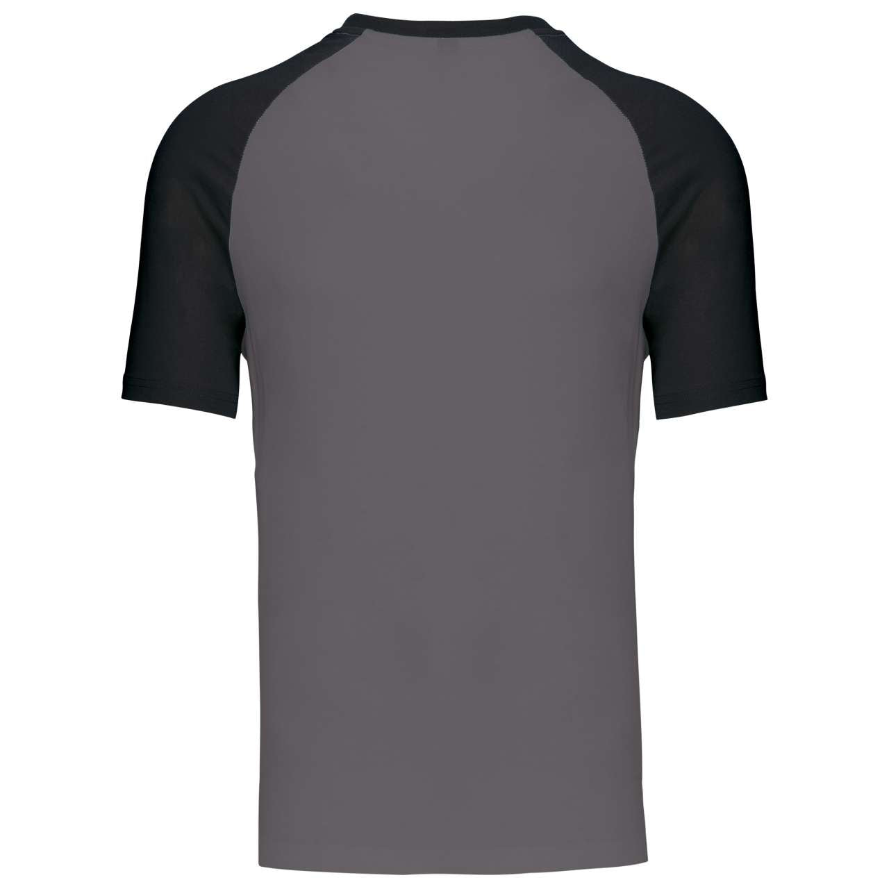 BASEBALL - SHORT-SLEEVED TWO-TONE T-SHIRT - Slate Grey/Black - Additional