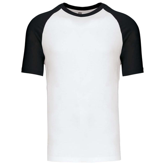 BASEBALL - SHORT-SLEEVED TWO-TONE T-SHIRT - White/Black - Main
