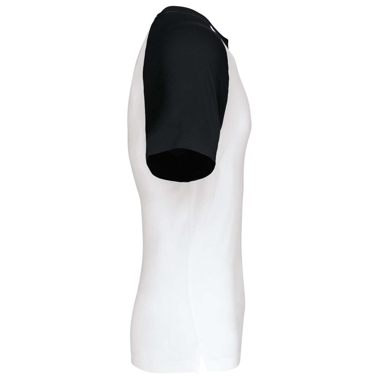 BASEBALL - SHORT-SLEEVED TWO-TONE T-SHIRT - White/Black - Additional