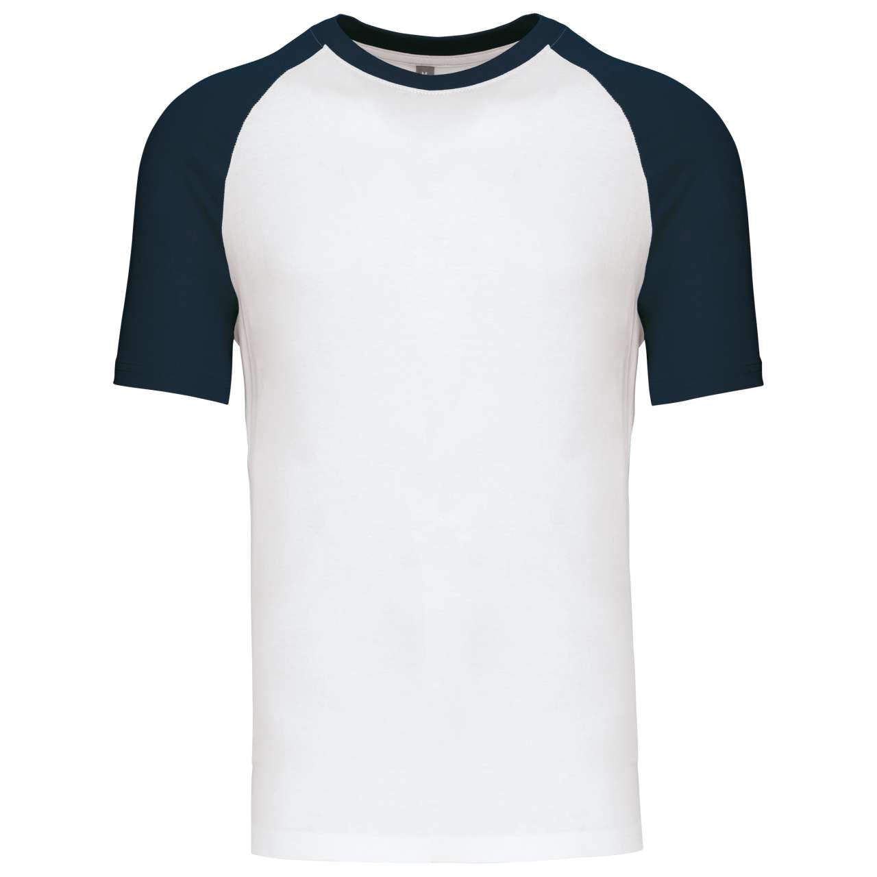 BASEBALL - SHORT-SLEEVED TWO-TONE T-SHIRT - White/Navy - Main
