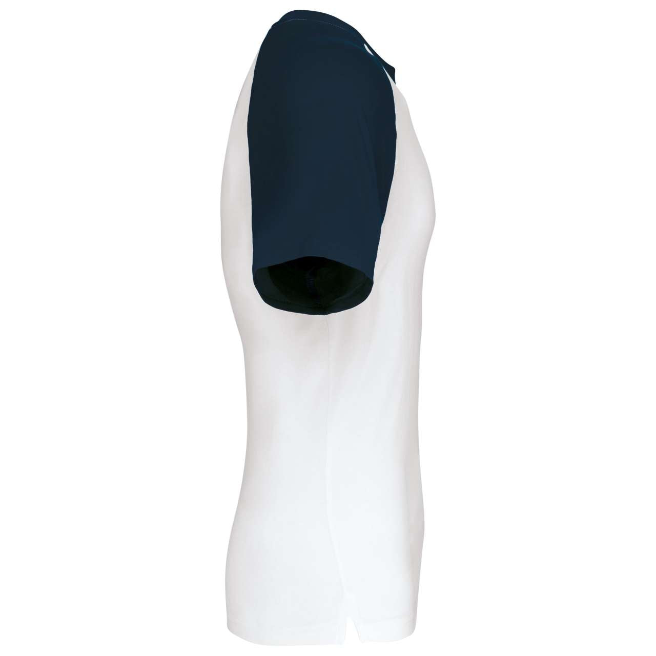 BASEBALL - SHORT-SLEEVED TWO-TONE T-SHIRT - White/Navy - Additional