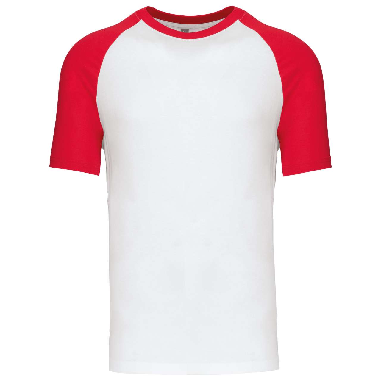 BASEBALL - SHORT-SLEEVED TWO-TONE T-SHIRT - White/Red - Main