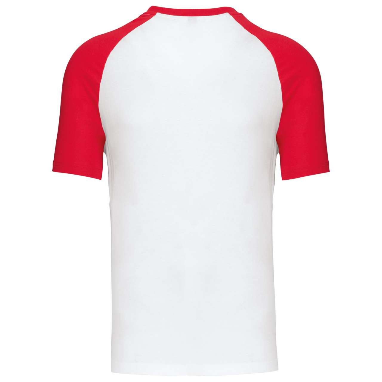 BASEBALL - SHORT-SLEEVED TWO-TONE T-SHIRT - White/Red - Additional