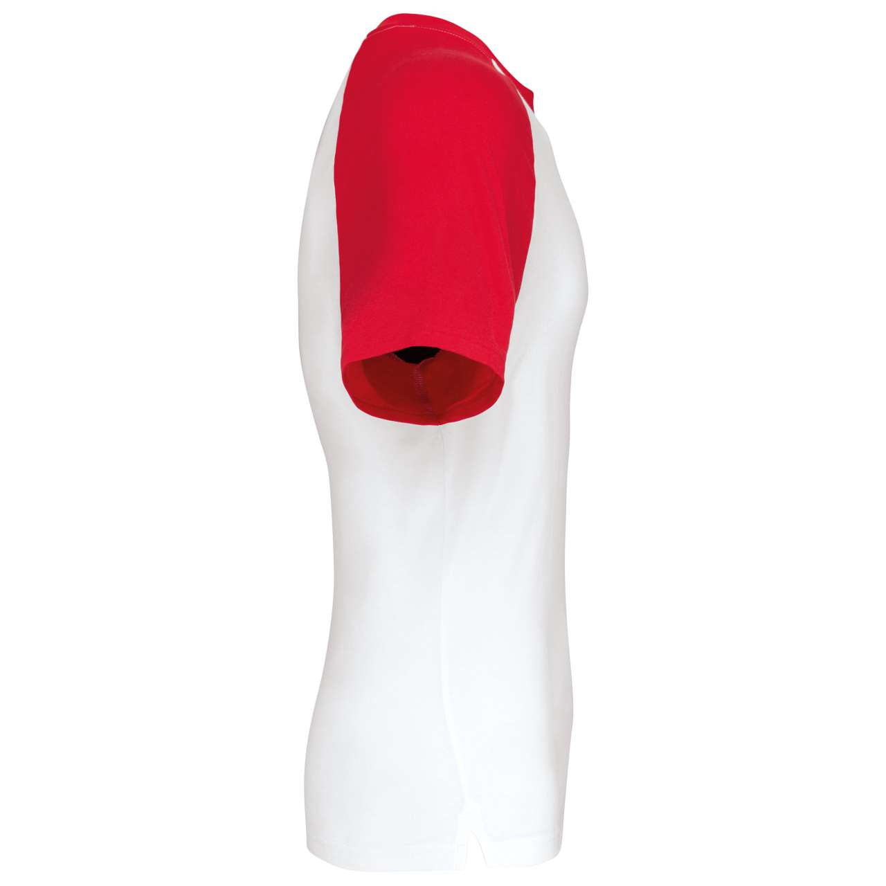 BASEBALL - SHORT-SLEEVED TWO-TONE T-SHIRT - White/Red - Additional