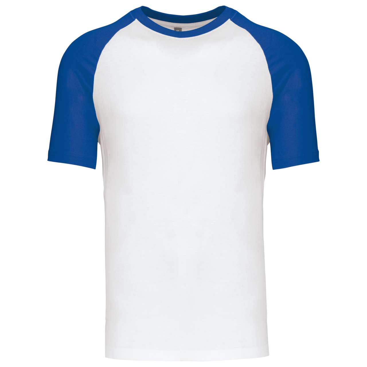 BASEBALL - SHORT-SLEEVED TWO-TONE T-SHIRT - White/Royal Blue - Main