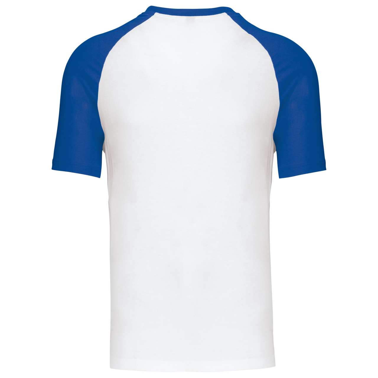 BASEBALL - SHORT-SLEEVED TWO-TONE T-SHIRT - White/Royal Blue - Additional