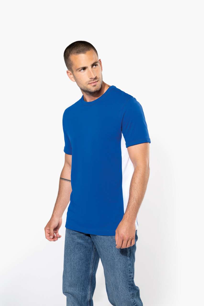 TIGER - SHORT-SLEEVED TWO-TONE T-SHIRT - Lime/White - Additional