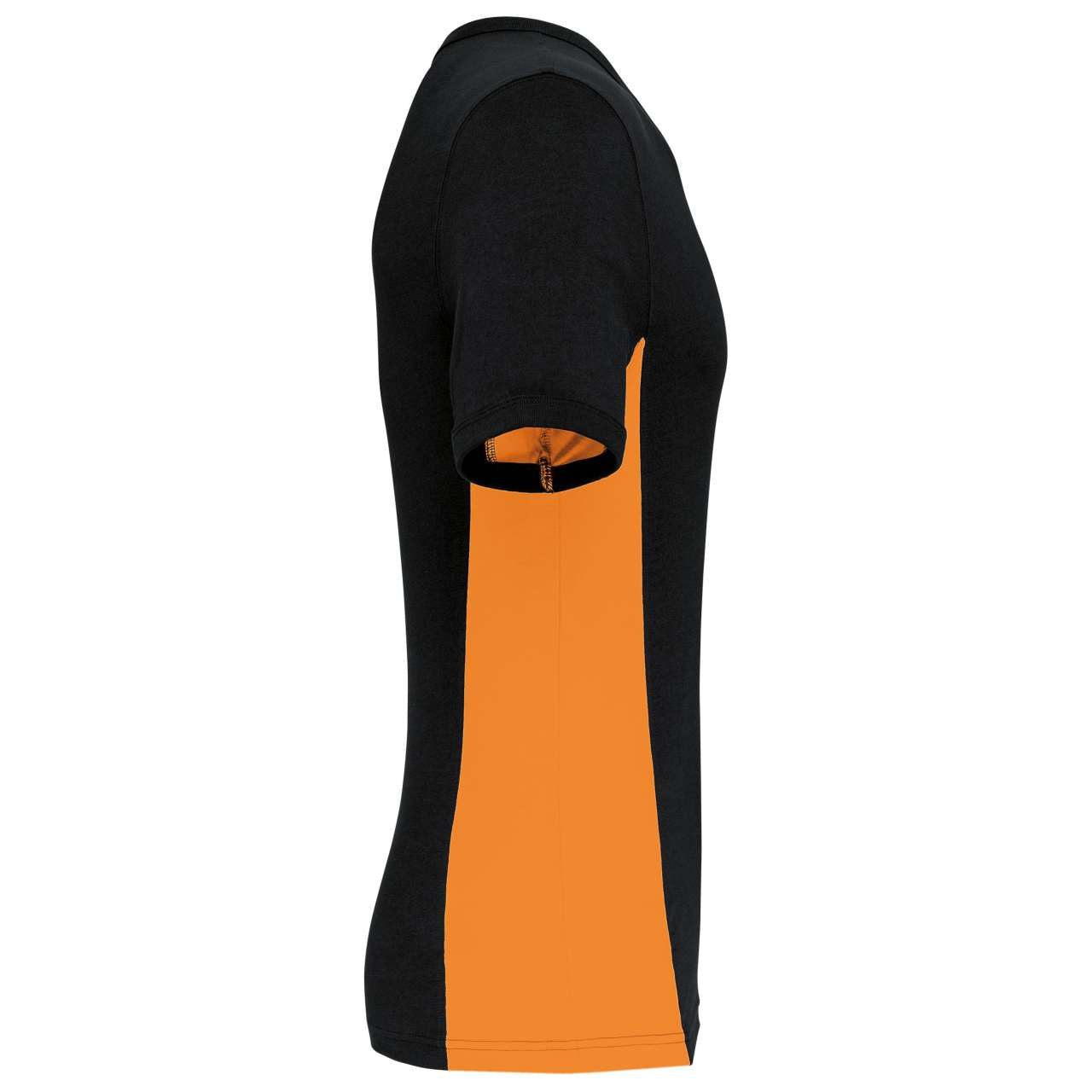 TIGER - SHORT-SLEEVED TWO-TONE T-SHIRT - Black/Orange - Additional