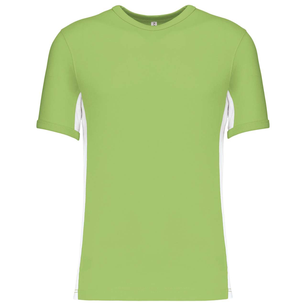 TIGER - SHORT-SLEEVED TWO-TONE T-SHIRT - Lime/White - Main