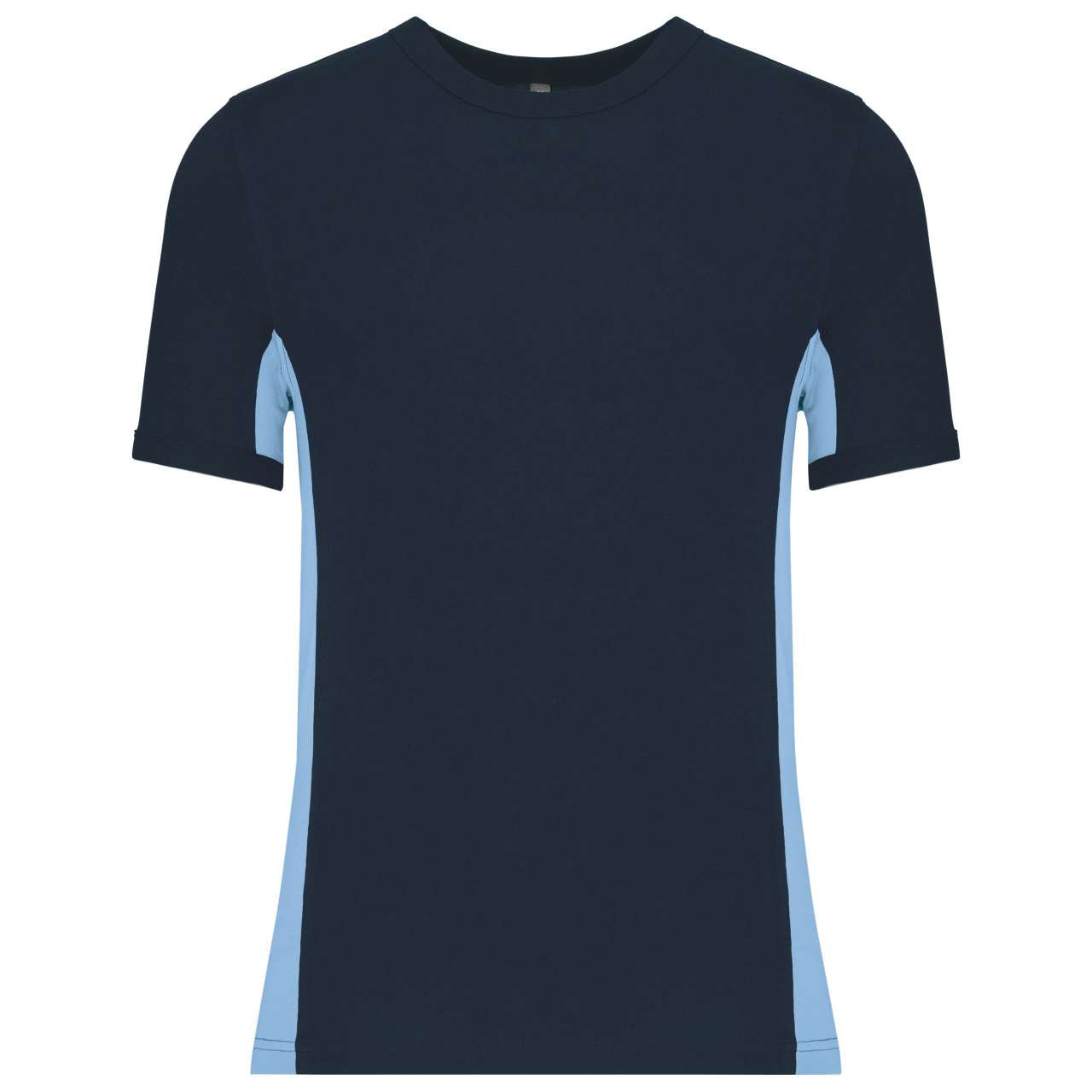TIGER - SHORT-SLEEVED TWO-TONE T-SHIRT - Navy/Sky Blue - Main