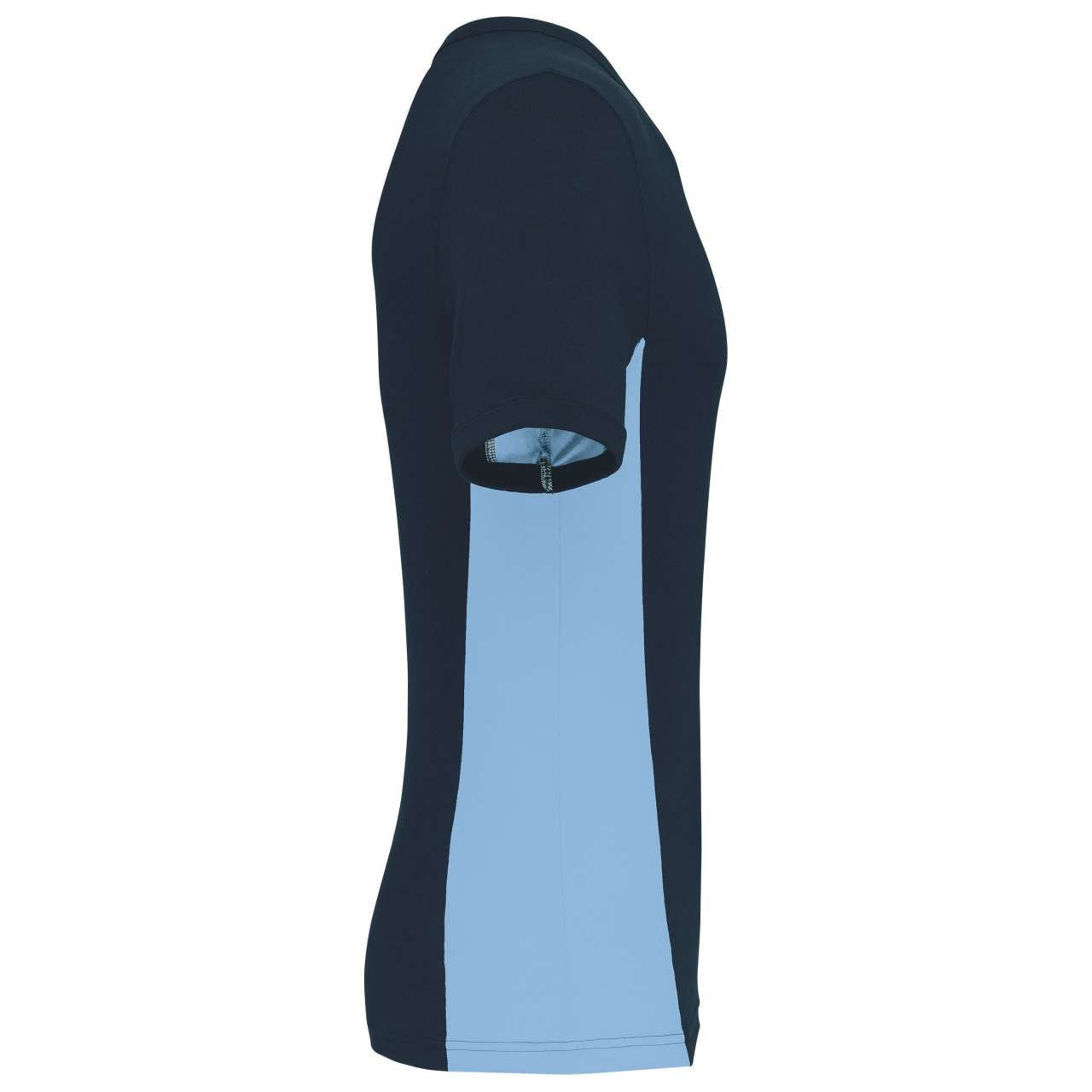 TIGER - SHORT-SLEEVED TWO-TONE T-SHIRT - Navy/Sky Blue - Additional