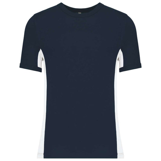 TIGER - SHORT-SLEEVED TWO-TONE T-SHIRT - Navy/White - Main