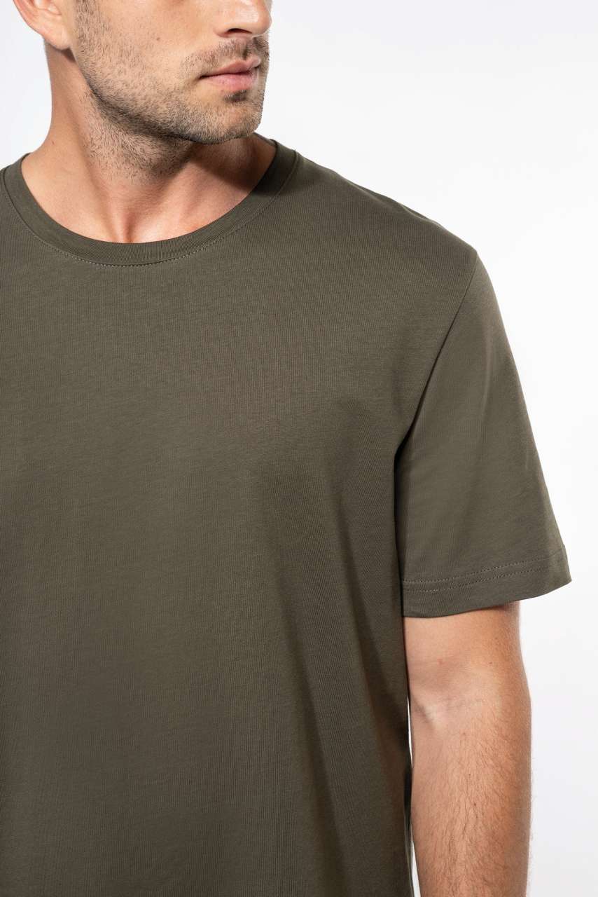SHORT-SLEEVED CREW NECK T-SHIRT - Dark Khaki - Additional