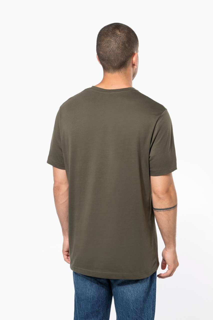 SHORT-SLEEVED CREW NECK T-SHIRT - Dark Khaki - Additional