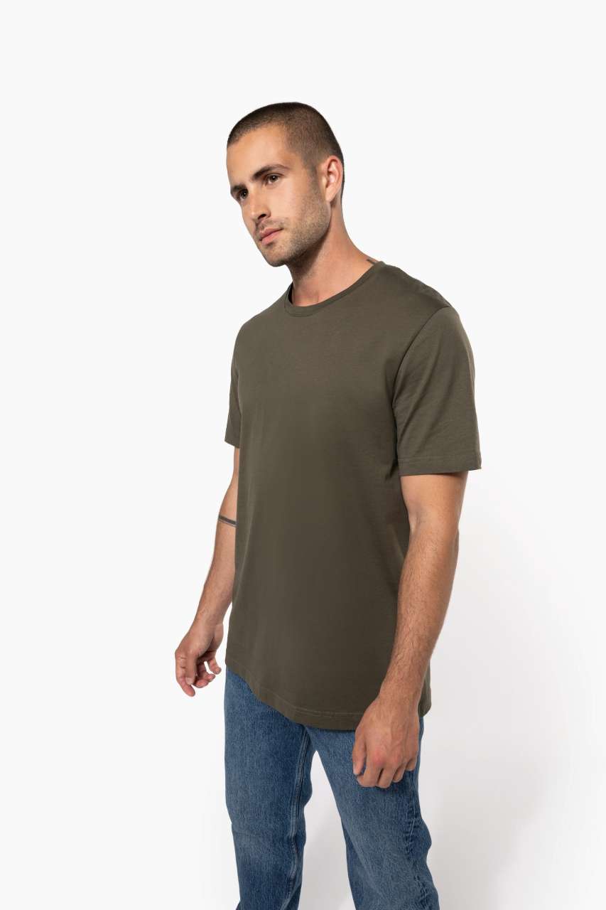 SHORT-SLEEVED CREW NECK T-SHIRT - Dark Khaki - Additional
