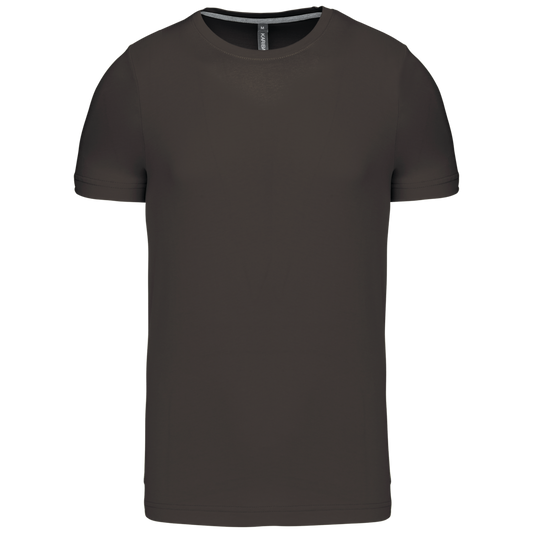 SHORT-SLEEVED CREW NECK T-SHIRT - Dark Grey - Main