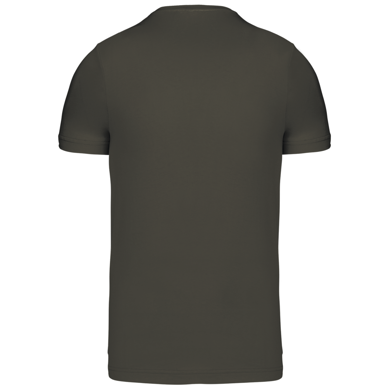 SHORT-SLEEVED CREW NECK T-SHIRT - Dark Khaki - Additional