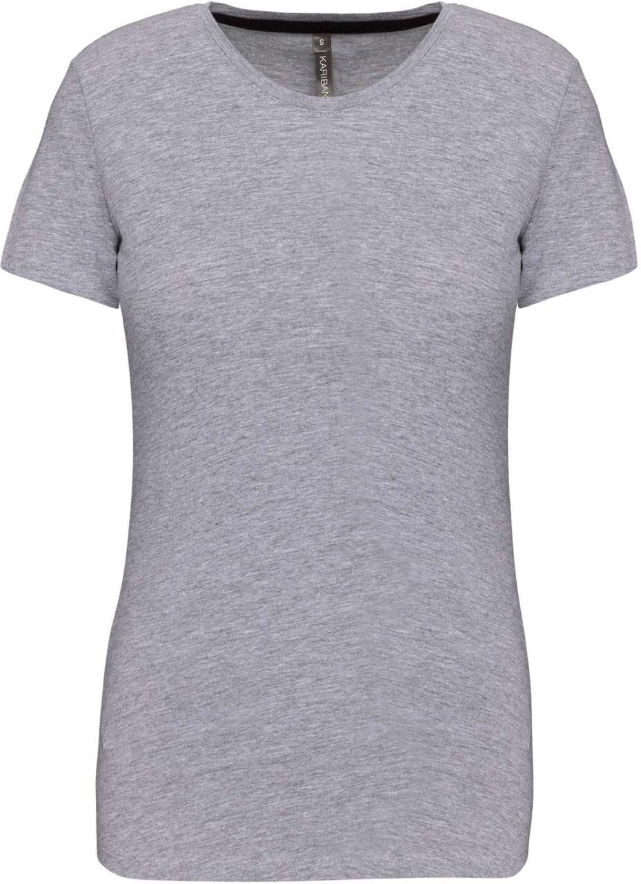 LADIES' SHORT SLEEVE CREW NECK T-SHIRT - Oxford Grey - Main