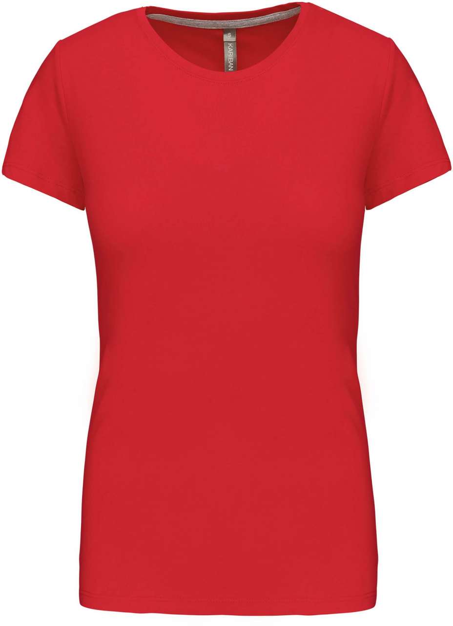 LADIES' SHORT SLEEVE CREW NECK T-SHIRT - Red - Main