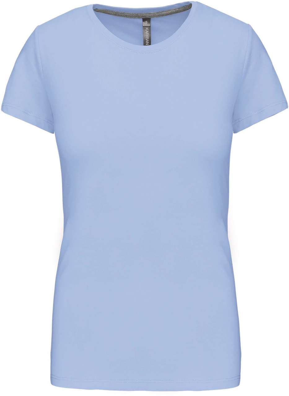 LADIES' SHORT SLEEVE CREW NECK T-SHIRT - Sky Blue - Main