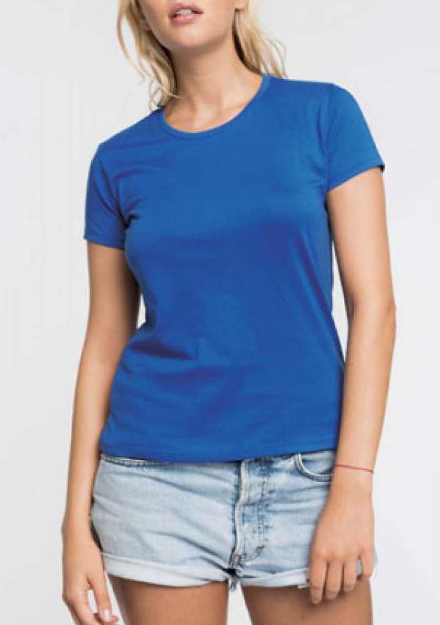 LADIES' CREW NECK SHORT SLEEVE T-SHIRT - Orange - Additional