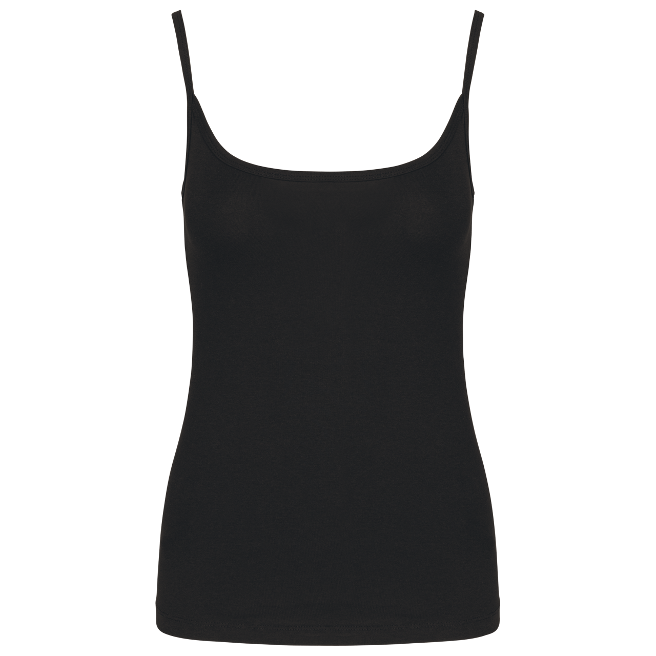 LADIES' STRAPPY TANK TOP - Black - colorimageurl