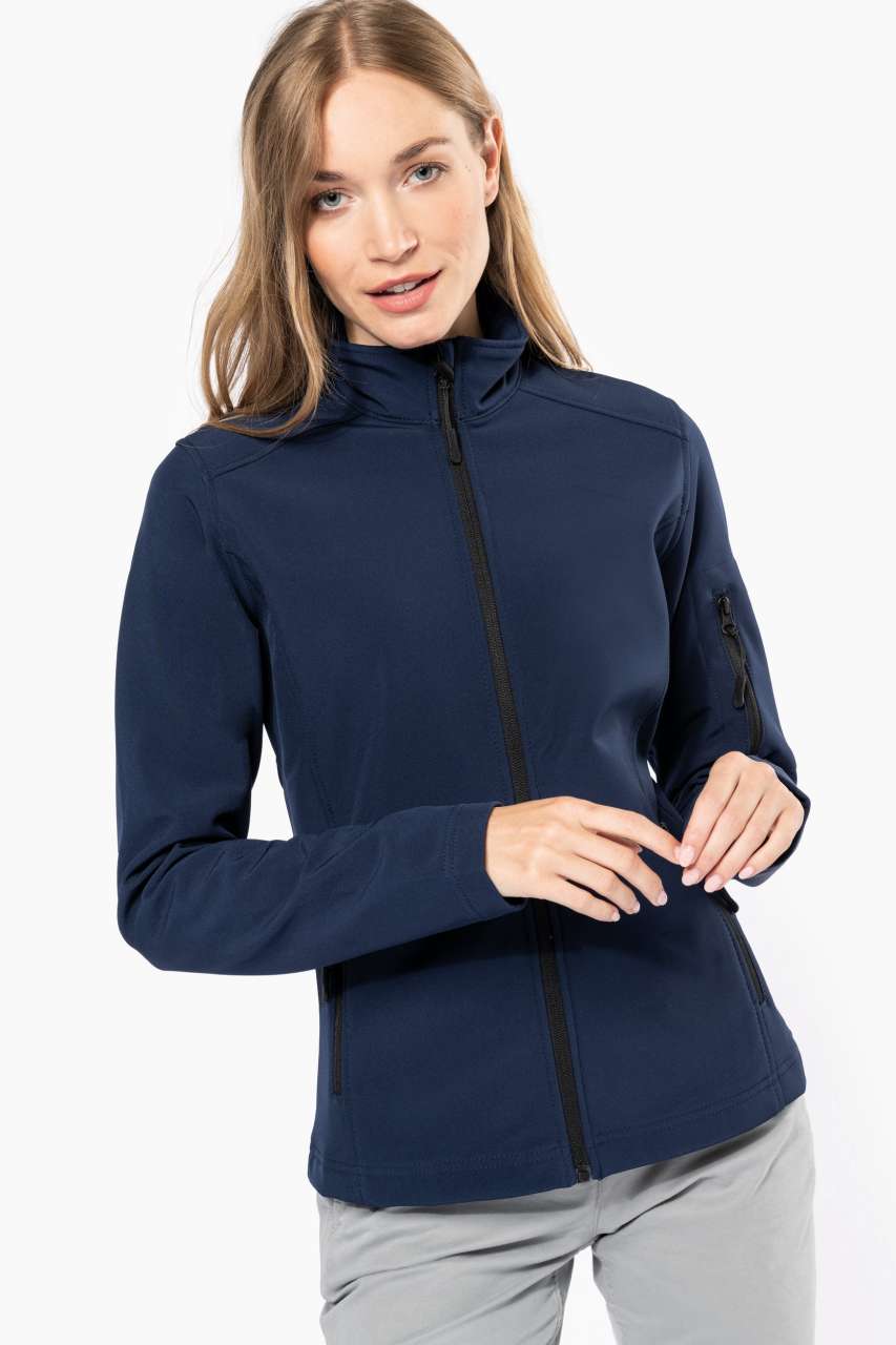 LADIES' SOFTSHELL JACKET - Aqua Blue - Model