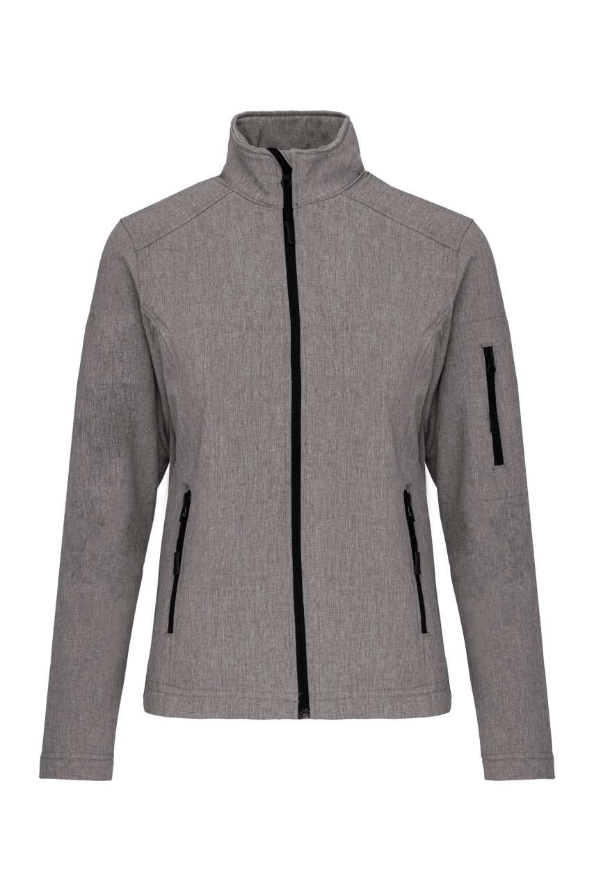 LADIES' SOFTSHELL JACKET - Marl Grey - Main