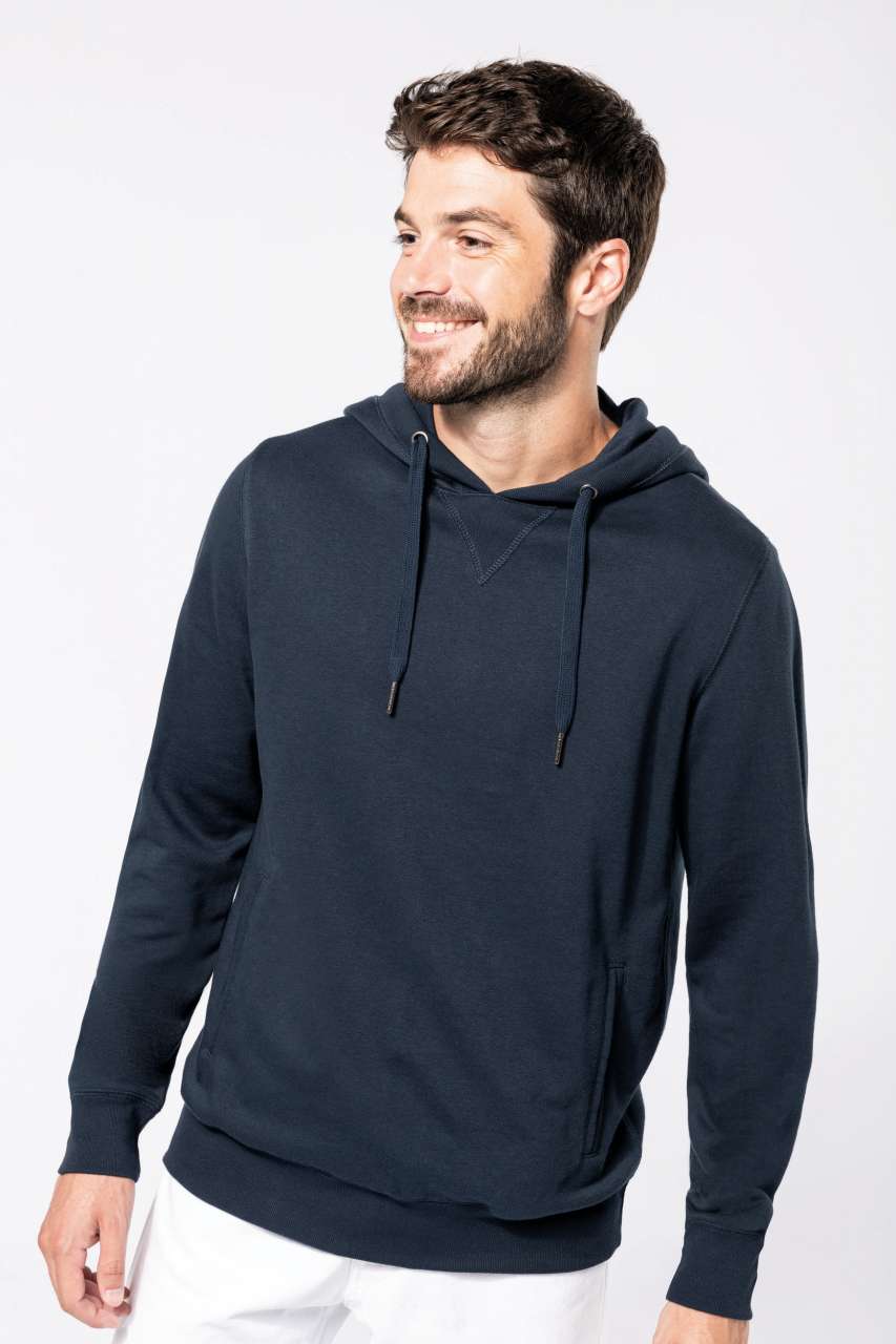 UNISEX ECO-FRIENDLY FRENCH TERRY HOODIE - Sage - modelimageurl