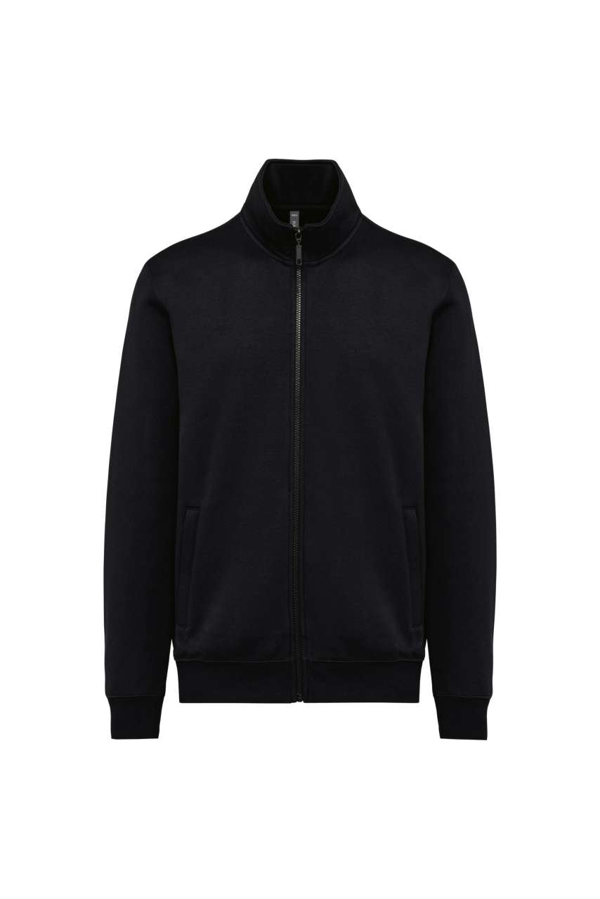 MEN'S FLEECE CADET JACKET - Black - colorimageurl