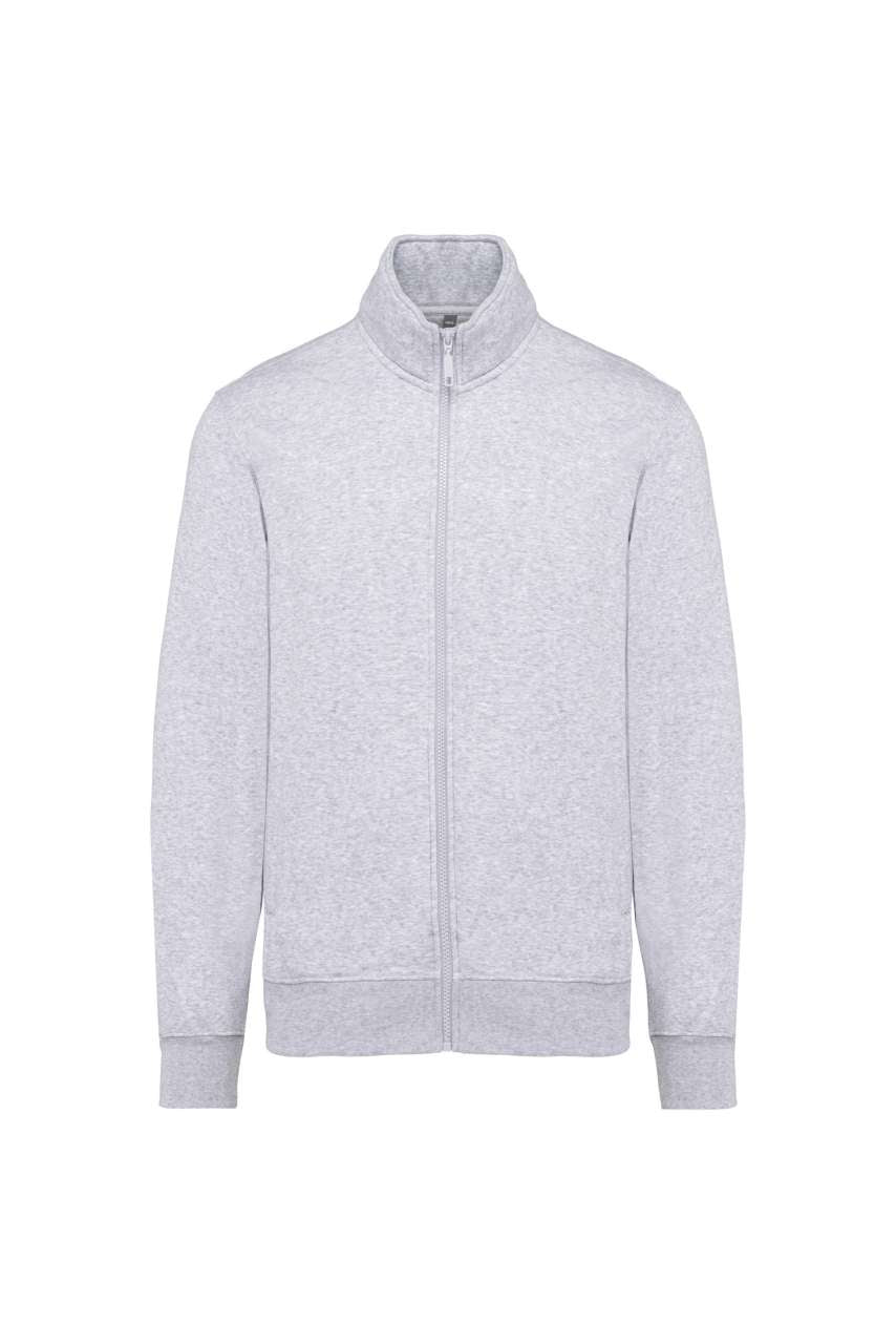 MEN'S FLEECE CADET JACKET - Oxford Grey - colorimageurl